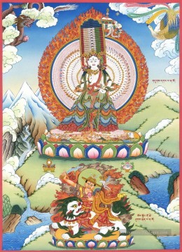 Bouddhisme dukkar et Dorje Shugden Peinture à l'huile